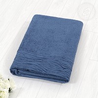 Модерн полотенце махровое (синий)
