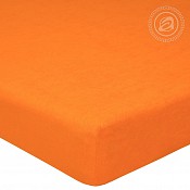 Простынь махровая на резинке «Апельсин»